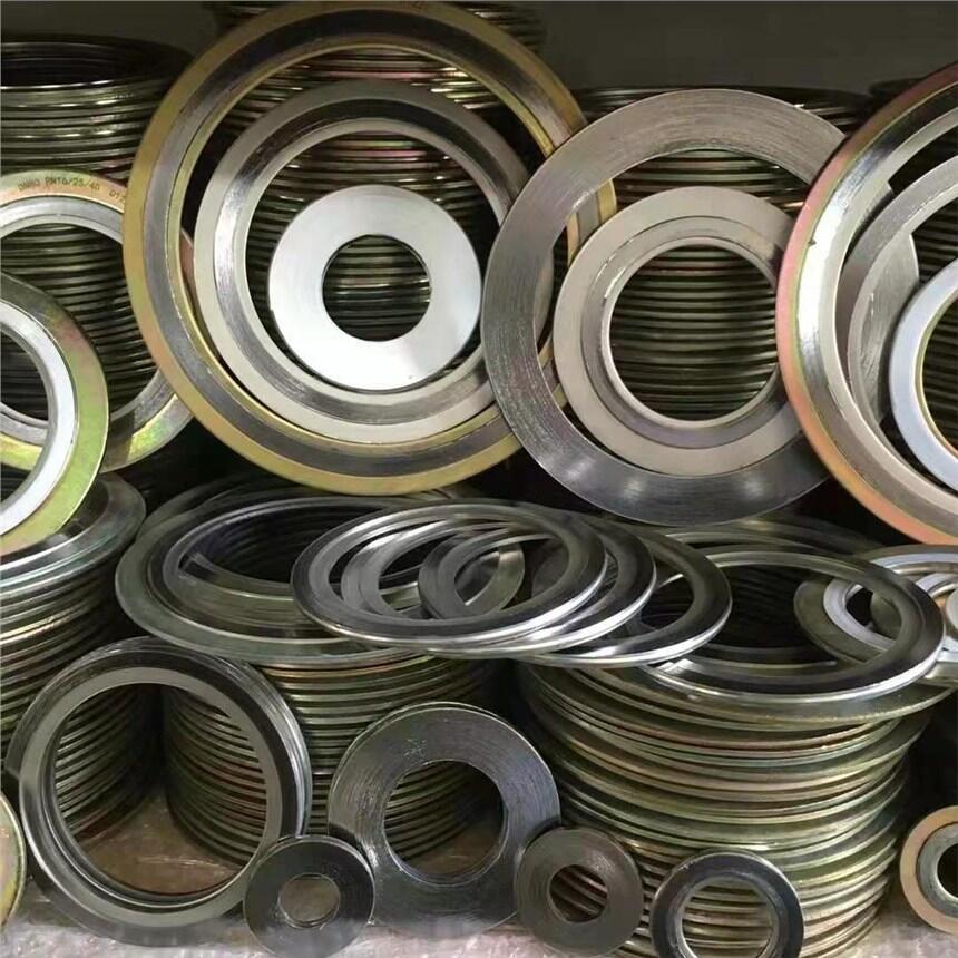 304/316L法蘭閥門不銹鋼石墨金屬纏繞墊片 耐高溫內(nèi)外環(huán)金屬纏繞墊片